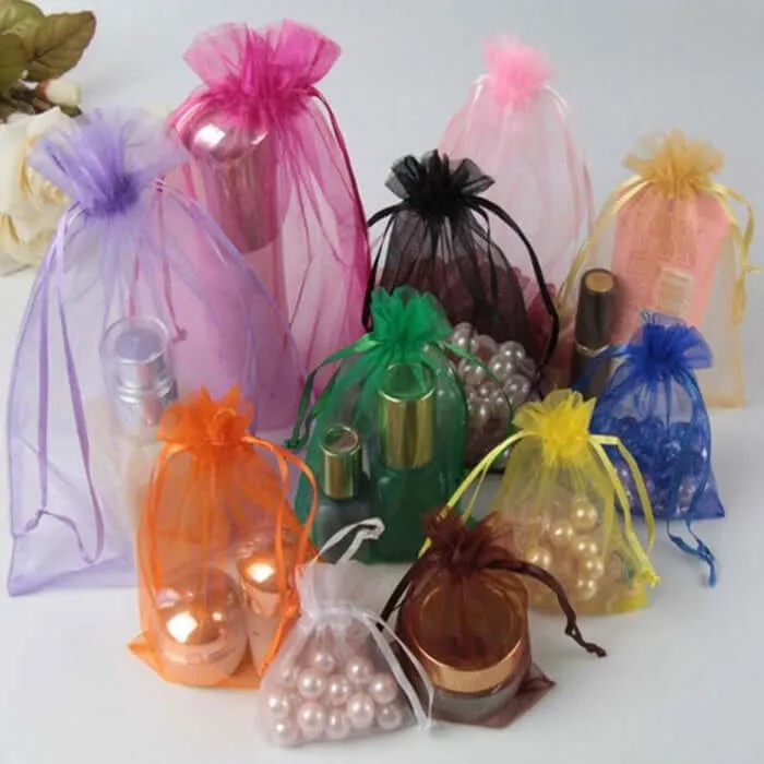 10 Pack Mint Organza Drawstring Wedding Party Favor Gift Bags 3"x4"