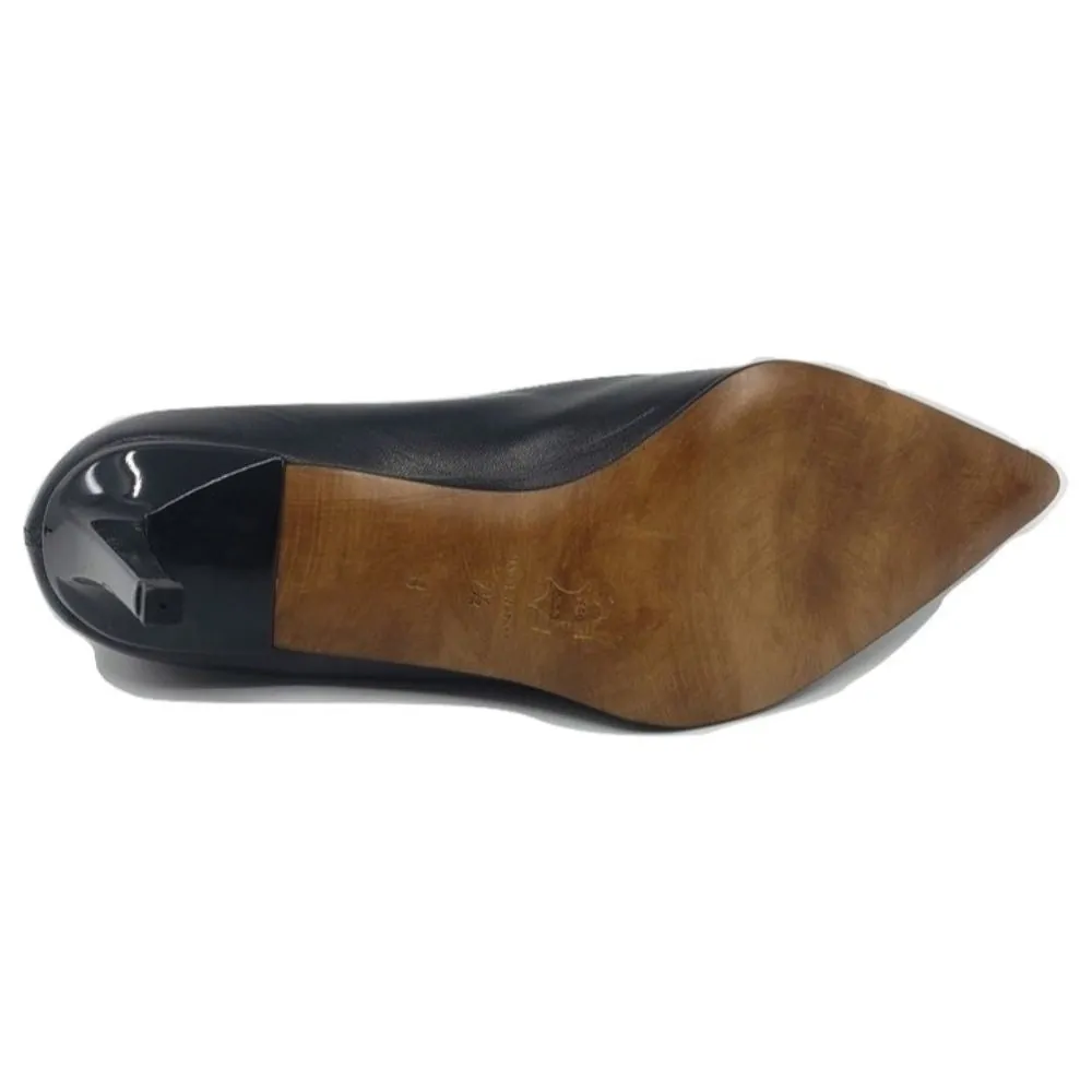 1001 Black Leather Versani Pumps