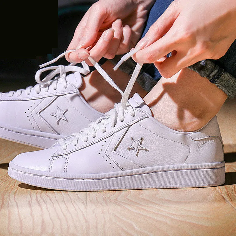 2017 new original Converse Star Player Leather women's sneakers white color Leather Skateboarding Shoes