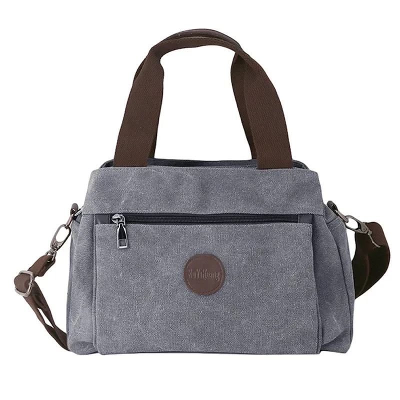 2024 Men Bags Male Canvas Shoulder Bags Unisex Crossbody Messenger Bags Large Retro Satchels for Travel Envelope Briefcase Tote