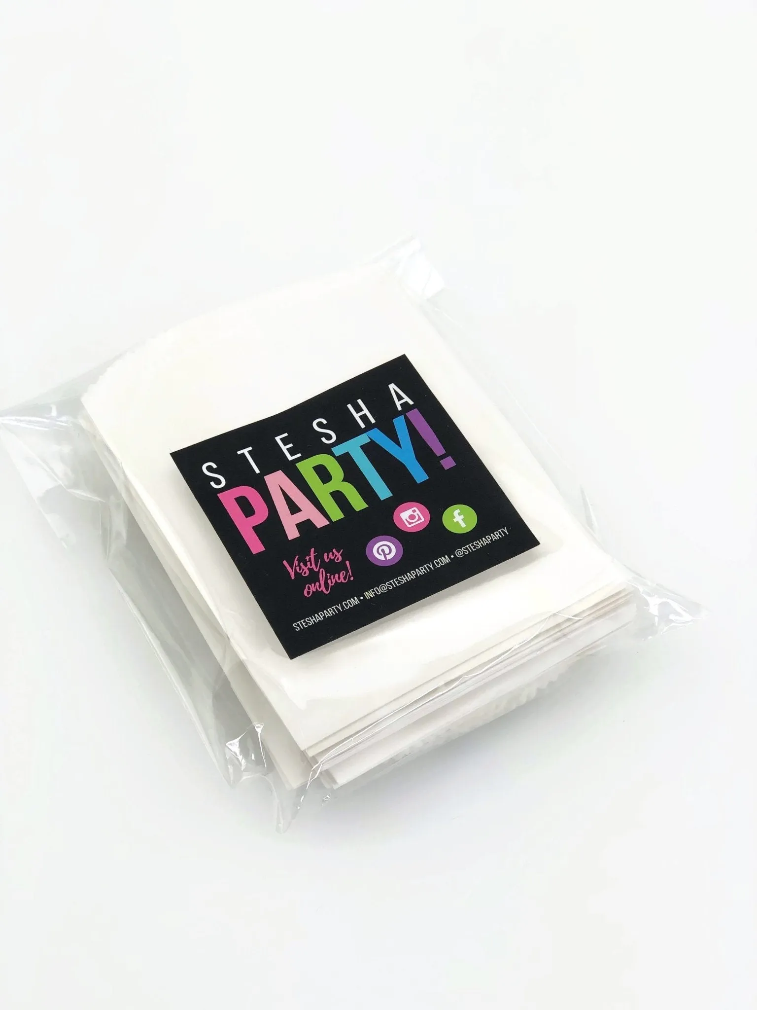 50 Mini White Paper Bags