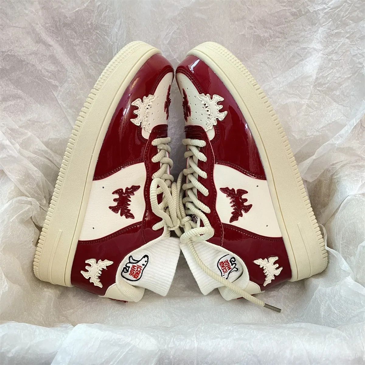 Amozae-Back To School Gifts Grunge Butterfly Bat Aesthetic Sneakers
