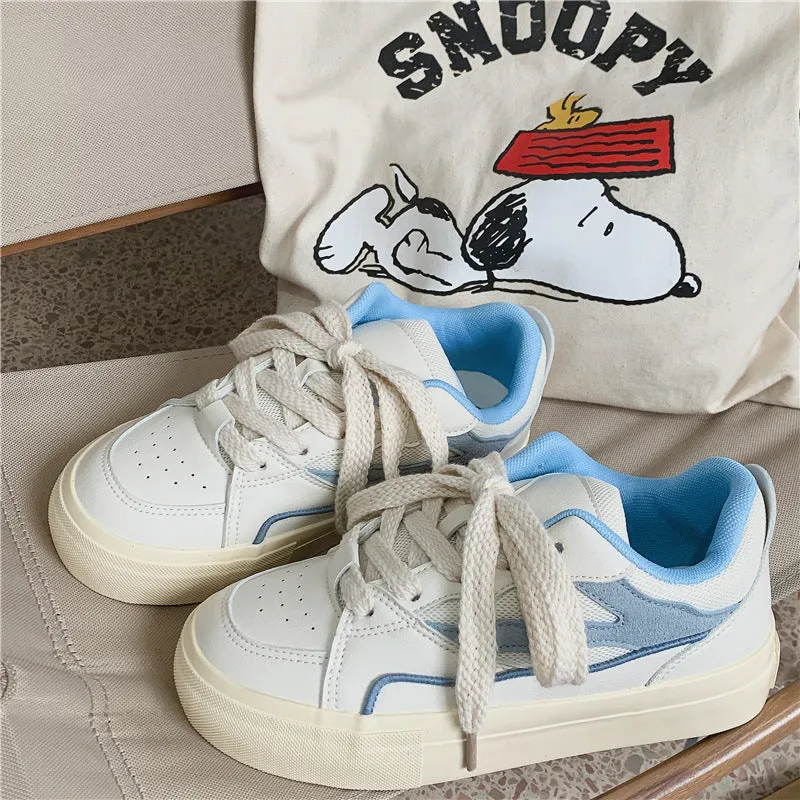 Amozae-Back To School Gifts Vintage Brushed Canvas Sneakers
