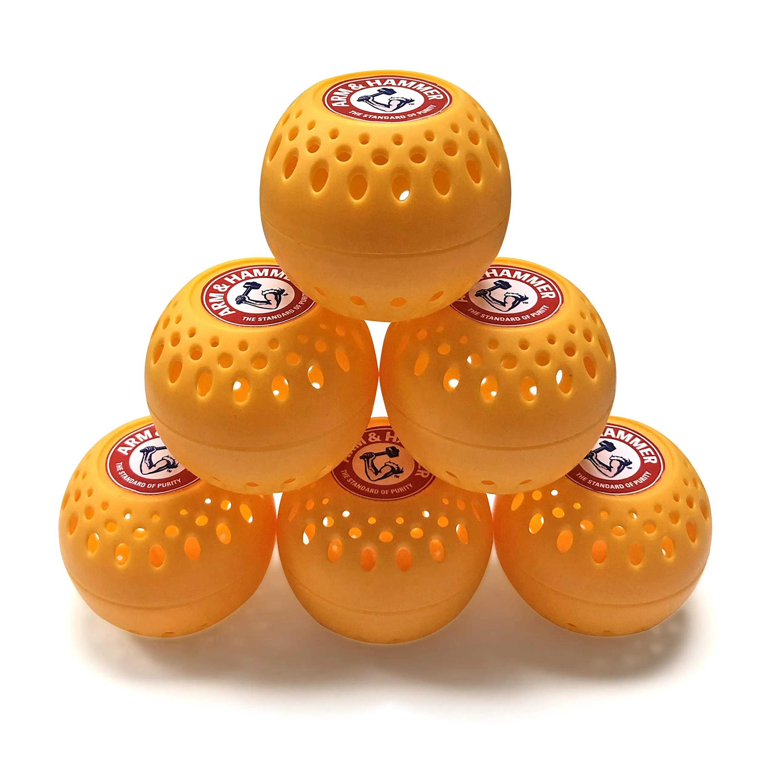 Arm & Hammer Odor Busterz Balls for Long Lasting Freshness - Deodorizer, Carpet Fresh, Odor Remover, Pet Fresh - 6 Count (Pack of 1), Orange 6 Count (Pack of 1)