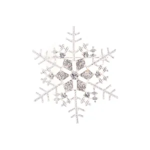 Beautiful Christmas Gift Rhinestone Snowflake Pattern Accessories Brooch Pin