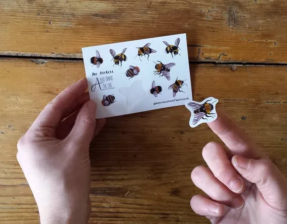 Bee mini sticker sheets
