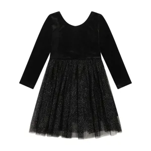 Bird & Bean infant & girls velvet & tulle dress