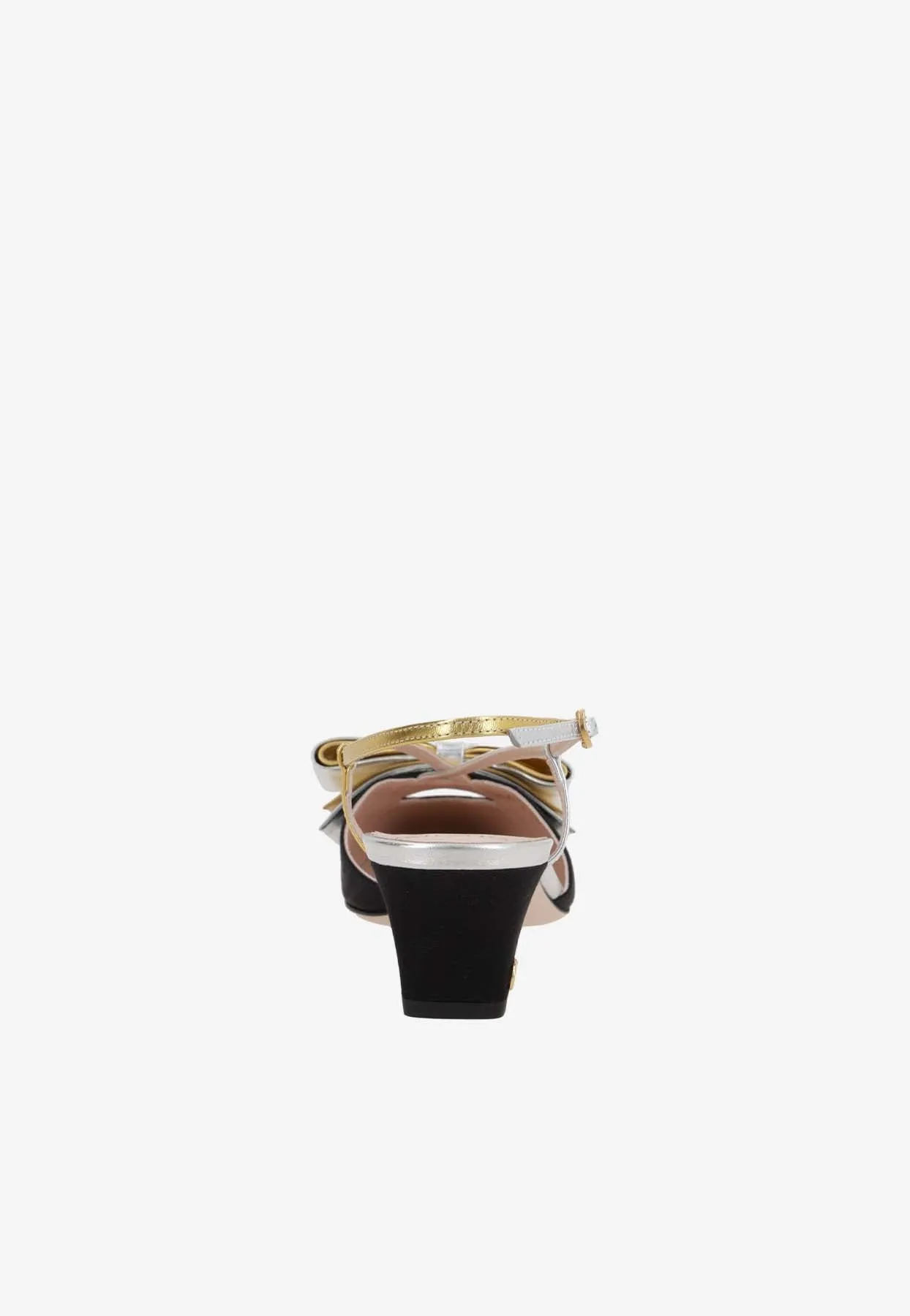 Bowow 45 Moiré Slingback Pumps