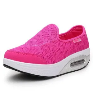 Breathable Rocker Sole Platform Casual Shoes