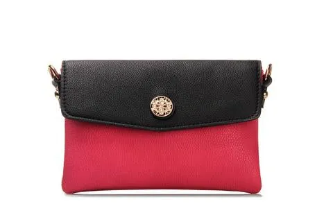 Calista Two-Tone Envelope Clutch Crossbody Bag