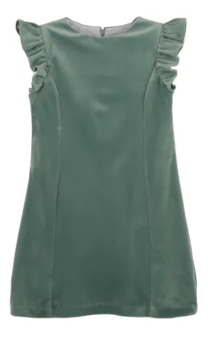 Casero & Associates Deluxe Velvet Shift, Aqua