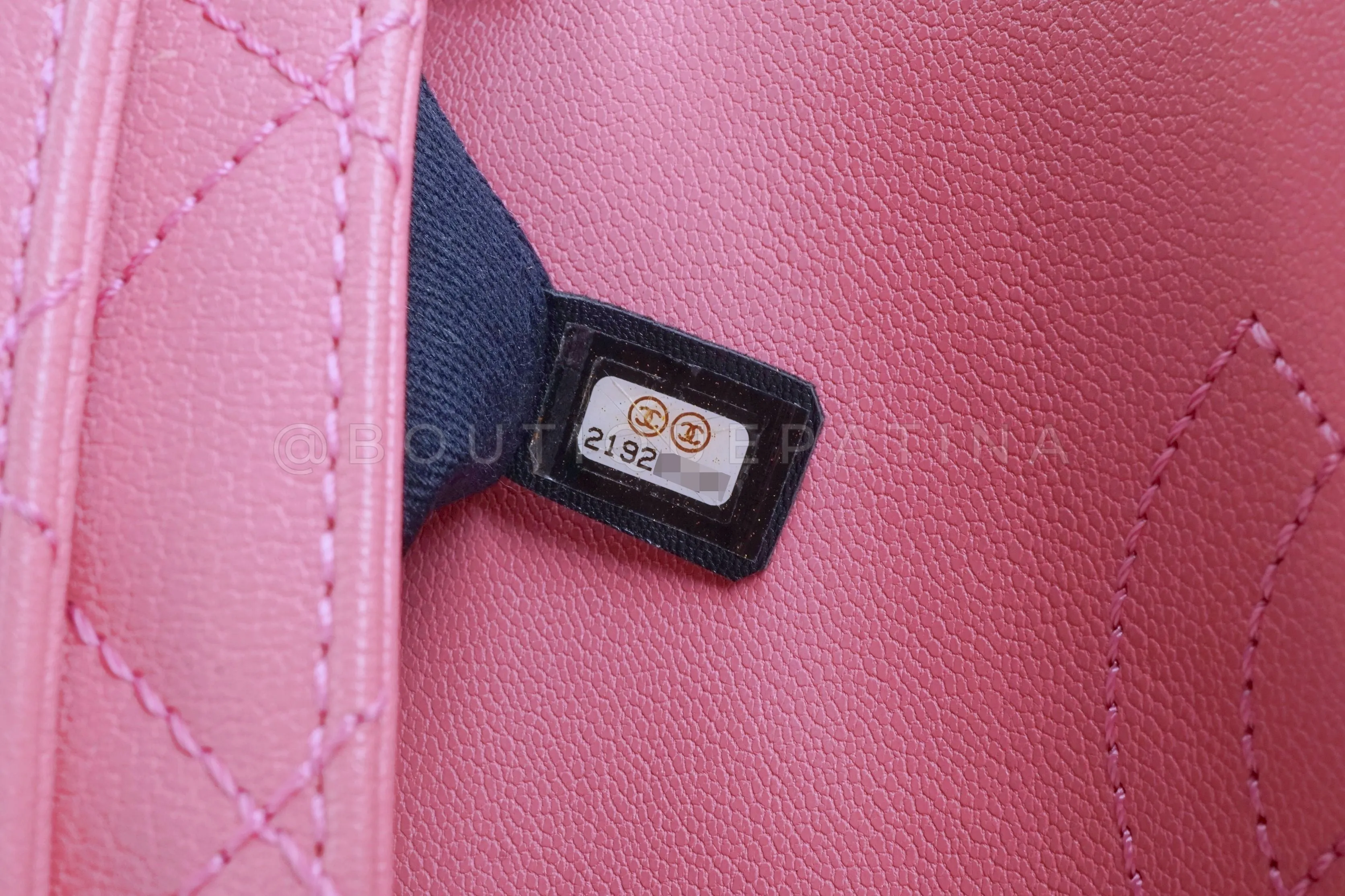 Chanel 2015 Pink Goatskin Double Carry Multichain Quilted Medium Flap Bag RHW