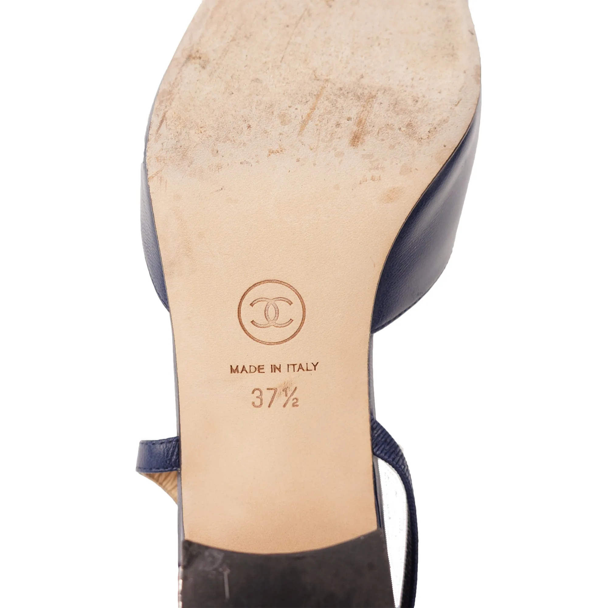 CHANEL CAP TOE CC SLINGBACK PUMP