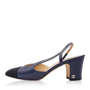 CHANEL CAP TOE CC SLINGBACK PUMP