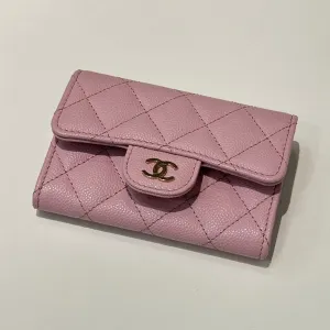 Chanel Classic Pink Quilted Wallet