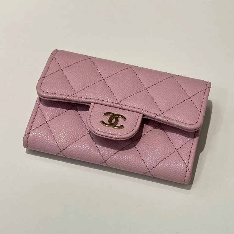 Chanel Classic Pink Quilted Wallet