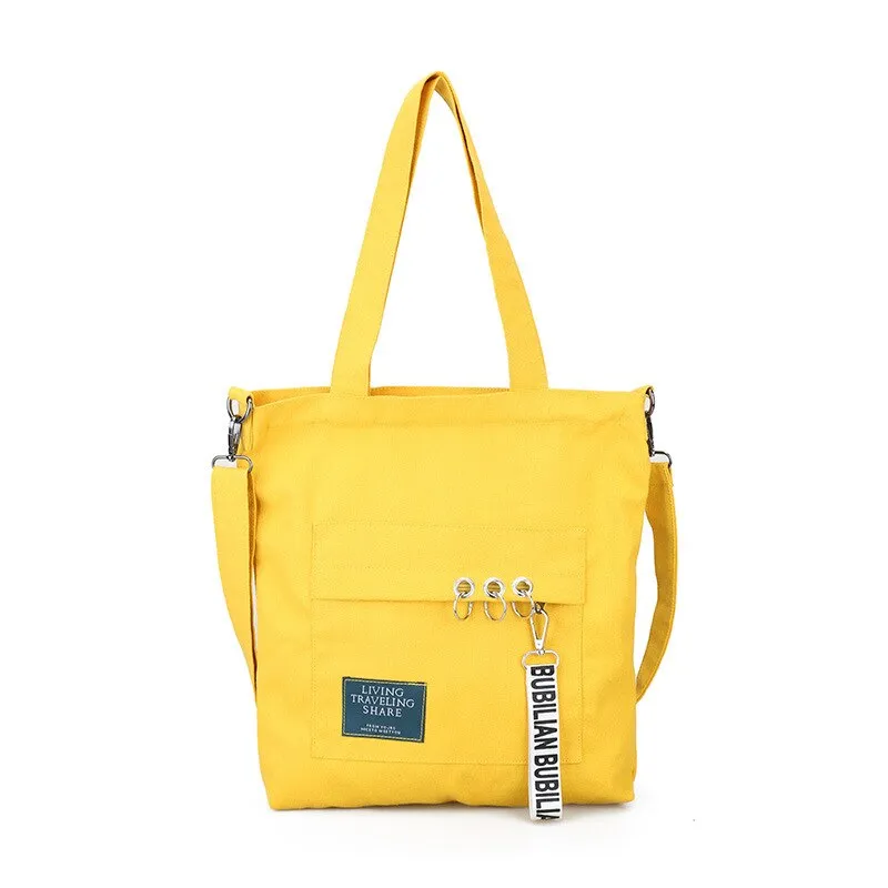 Christmas Gift Women's Canvas Bag 2020 New Trendy Shoulder Bag Japanese Literature and Art Messenger Bag Student Wild Large-capacity School Bag