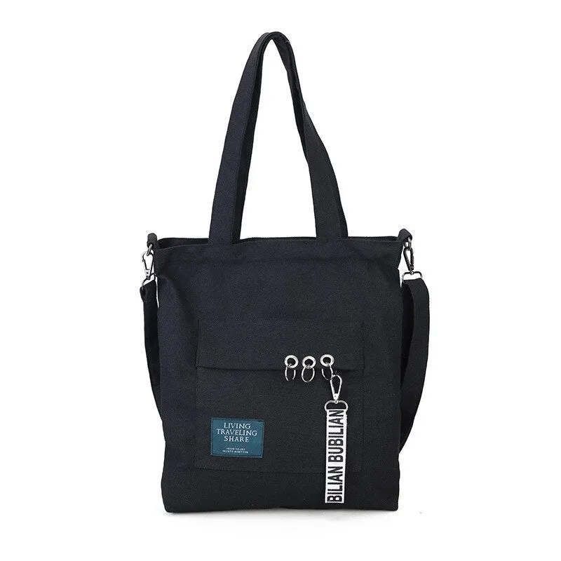 Christmas Gift Women's Canvas Bag 2020 New Trendy Shoulder Bag Japanese Literature and Art Messenger Bag Student Wild Large-capacity School Bag