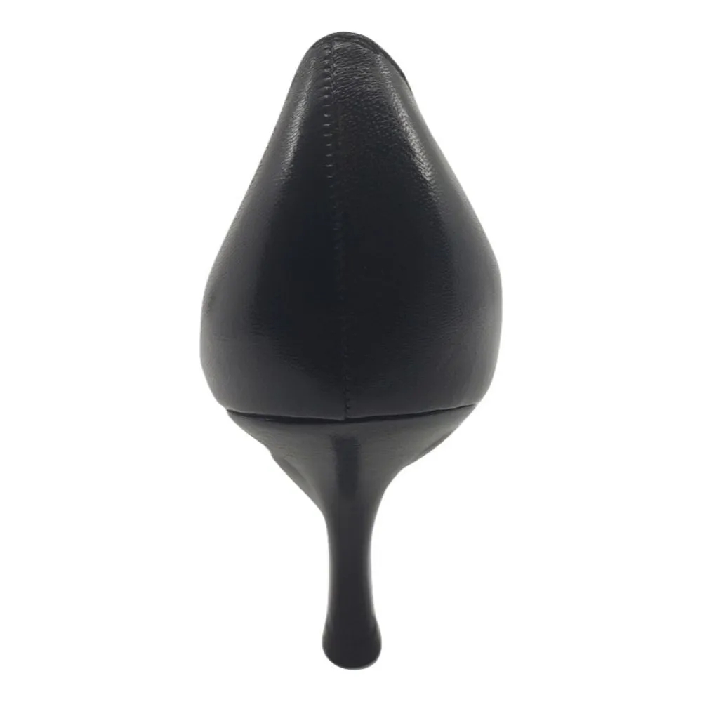 Clara Black Leather Stuart Weitzman Pumps