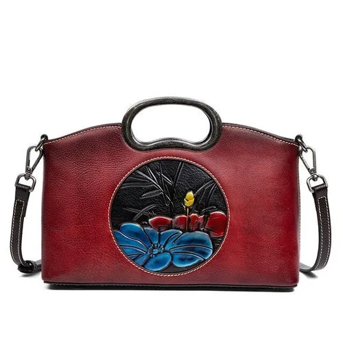 Crossbody Bags Women New Designer Flower Tote Bag High Quality Genuine