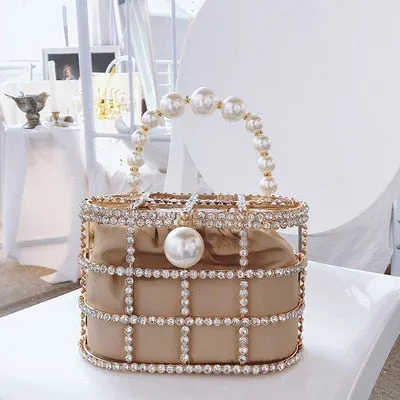 Diamonds Basket Evening Clutch Bags
