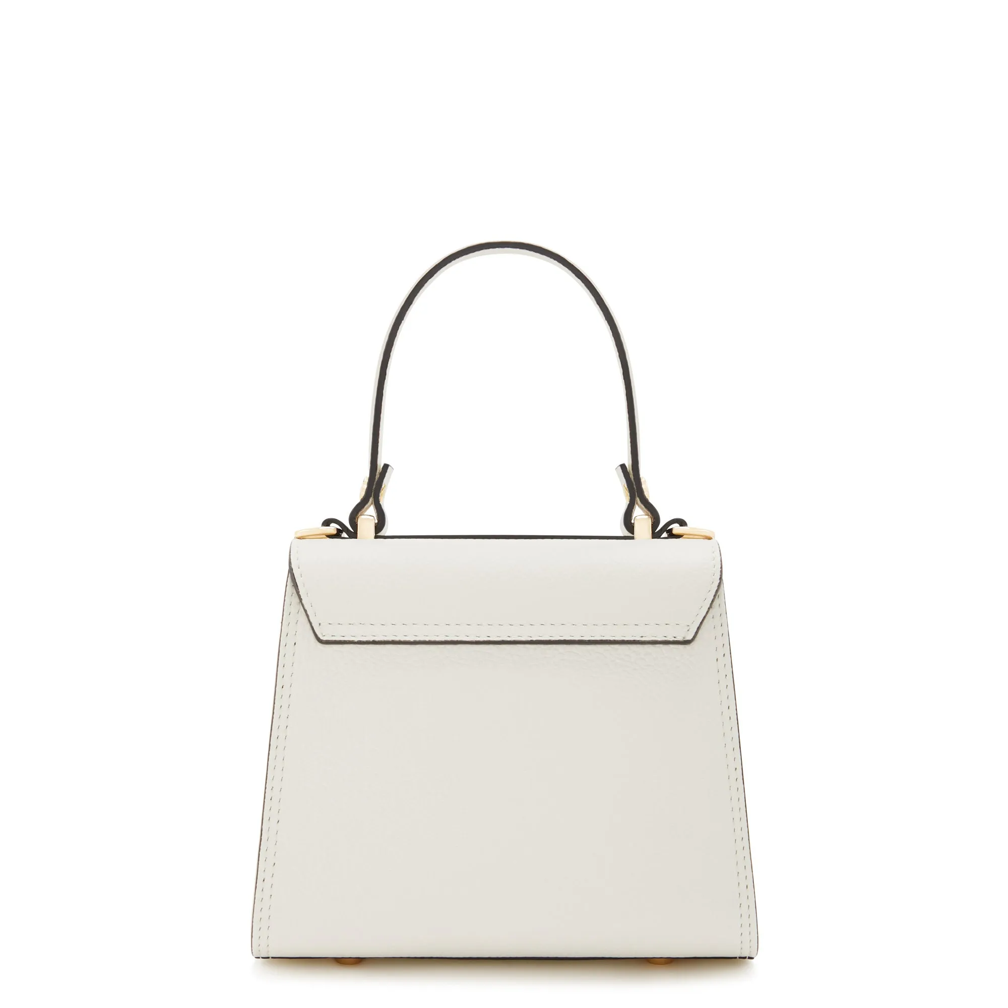 Femme Forte Simone Mini white leather handbag calfskin leather