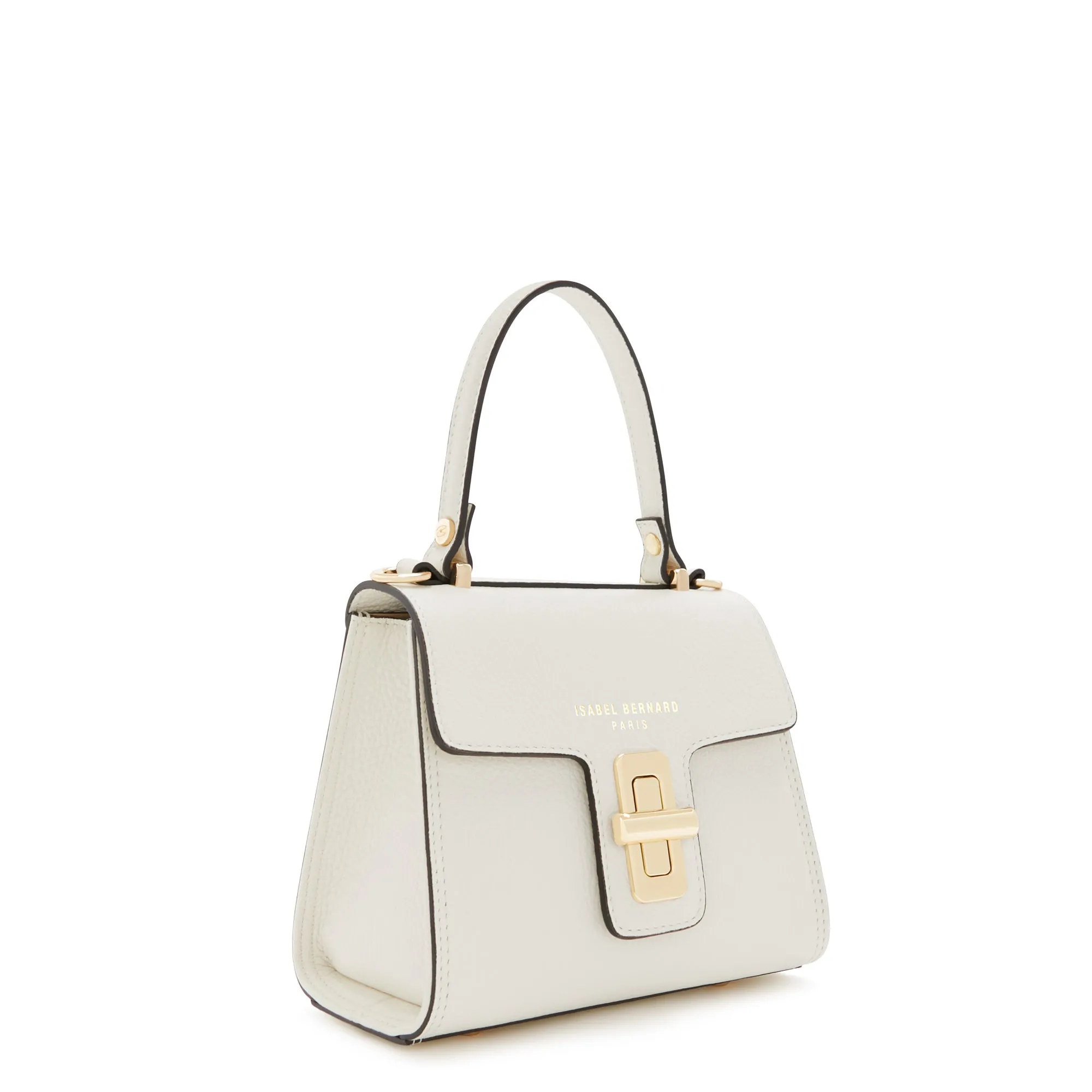 Femme Forte Simone Mini white leather handbag calfskin leather
