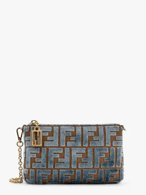 Fendi Women Fendi Blue Clutches