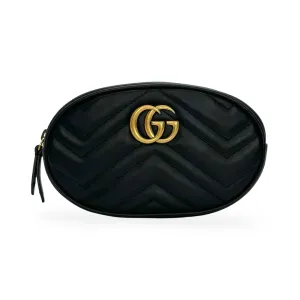 GUCCI: Quilted Leather Marmont Belt Bag