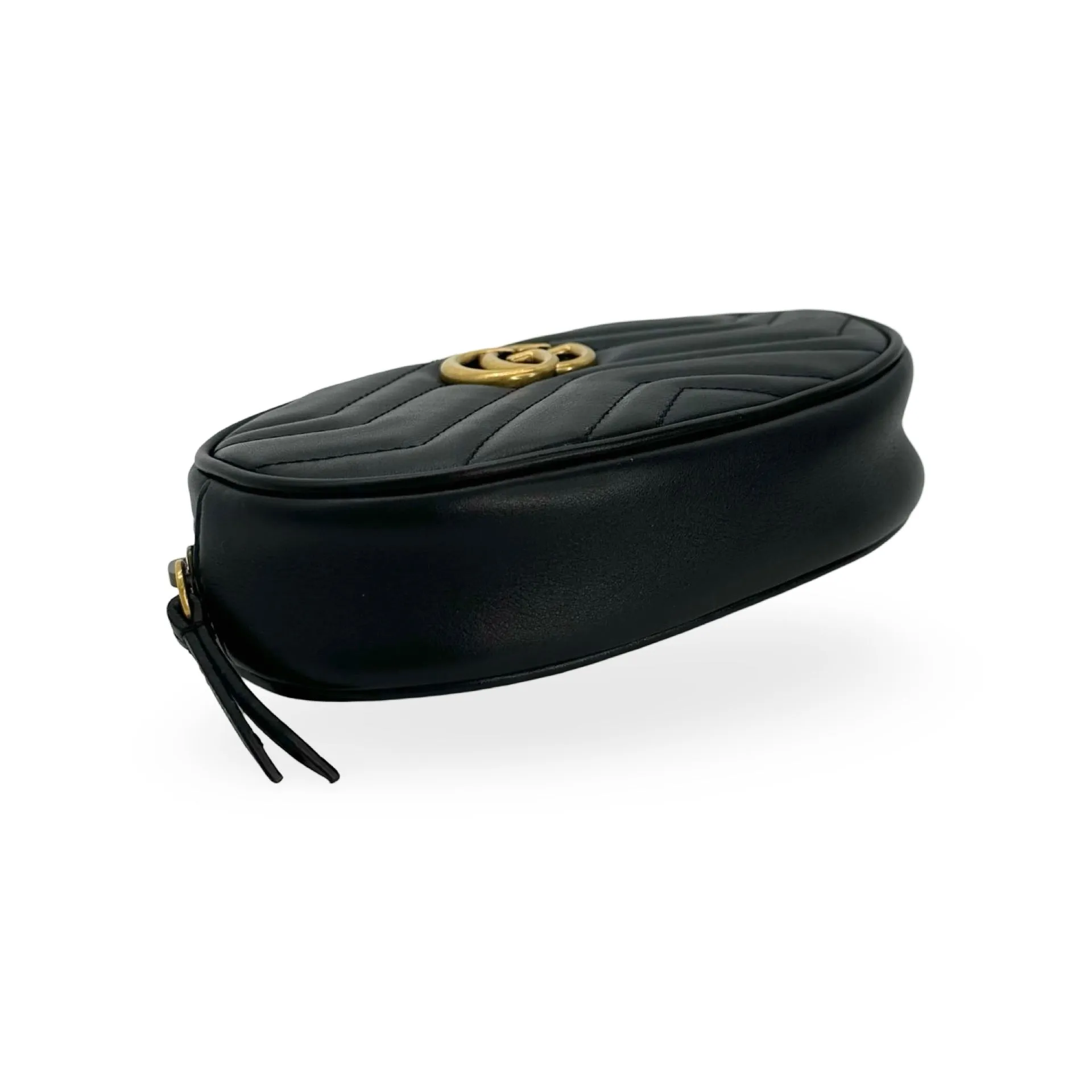 GUCCI: Quilted Leather Marmont Belt Bag