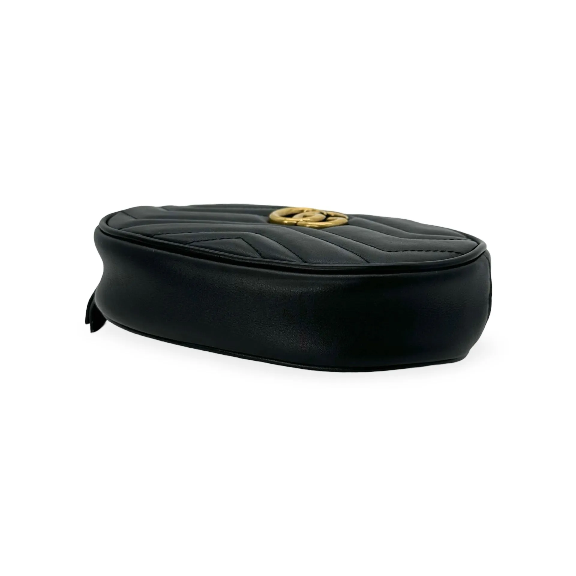 GUCCI: Quilted Leather Marmont Belt Bag