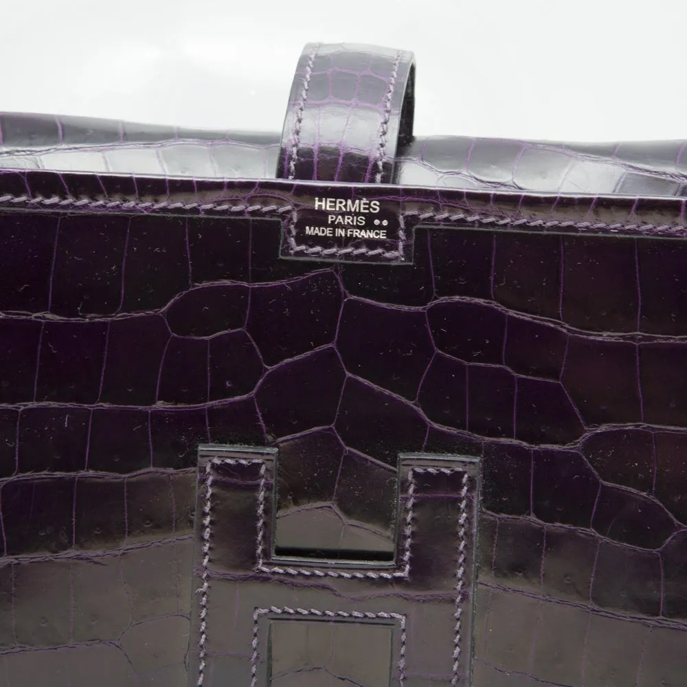 Hermès Jige PM Clutch Bag Prune