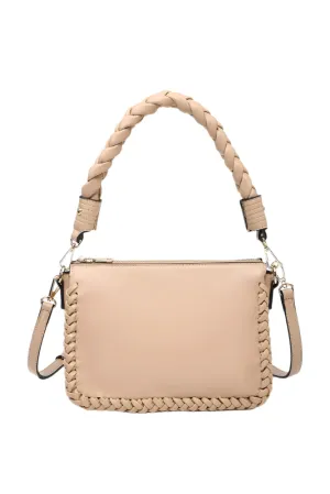 Jen & Co Judith Braided Whipstitch Handle Bag