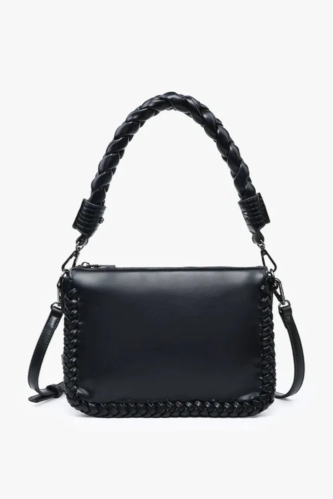 Jen & Co Judith Braided Whipstitch Handle Bag