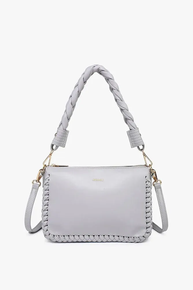 Jen & Co Judith Braided Whipstitch Handle Bag