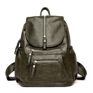 LIGHTWEIGHT LEATHER BACKPACK