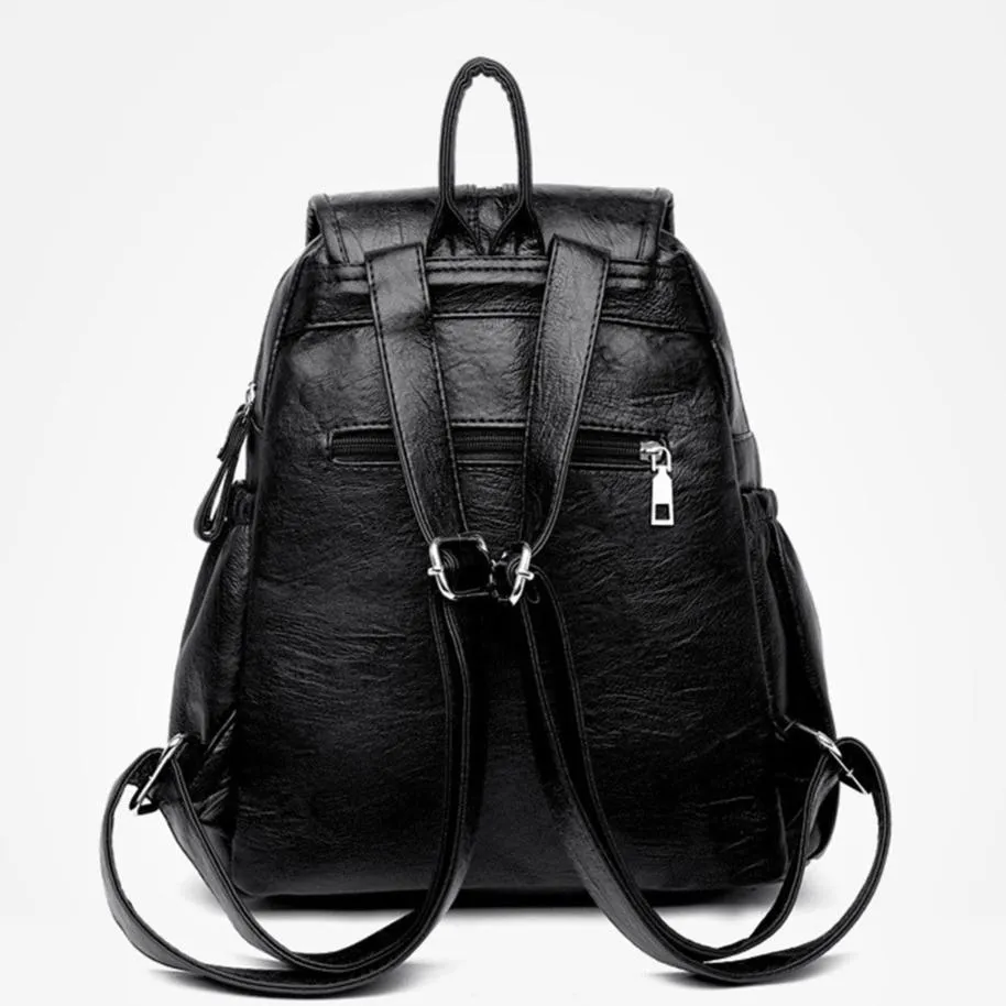 LIGHTWEIGHT LEATHER BACKPACK