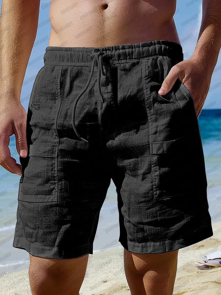 Lightweight Multi Pockets 100% Cotton Shorts
