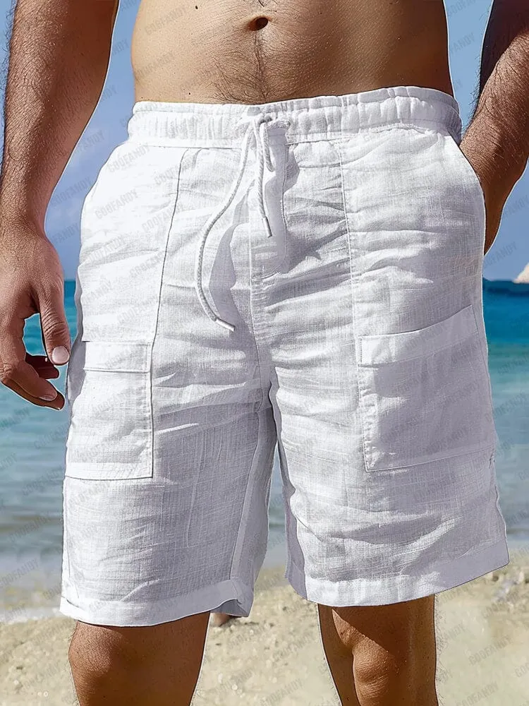 Lightweight Multi Pockets 100% Cotton Shorts