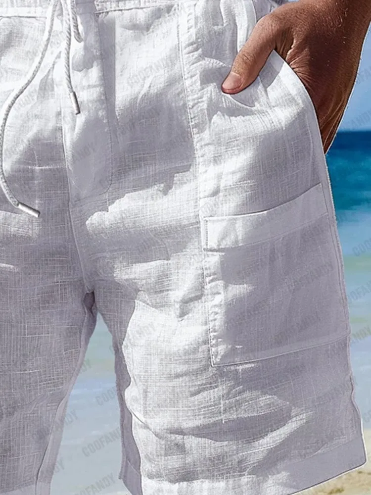 Lightweight Multi Pockets 100% Cotton Shorts