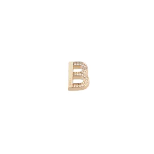 Liu Jo - Letterina in Metallo con strass B - AA1351MCACC - LETTERA/B
