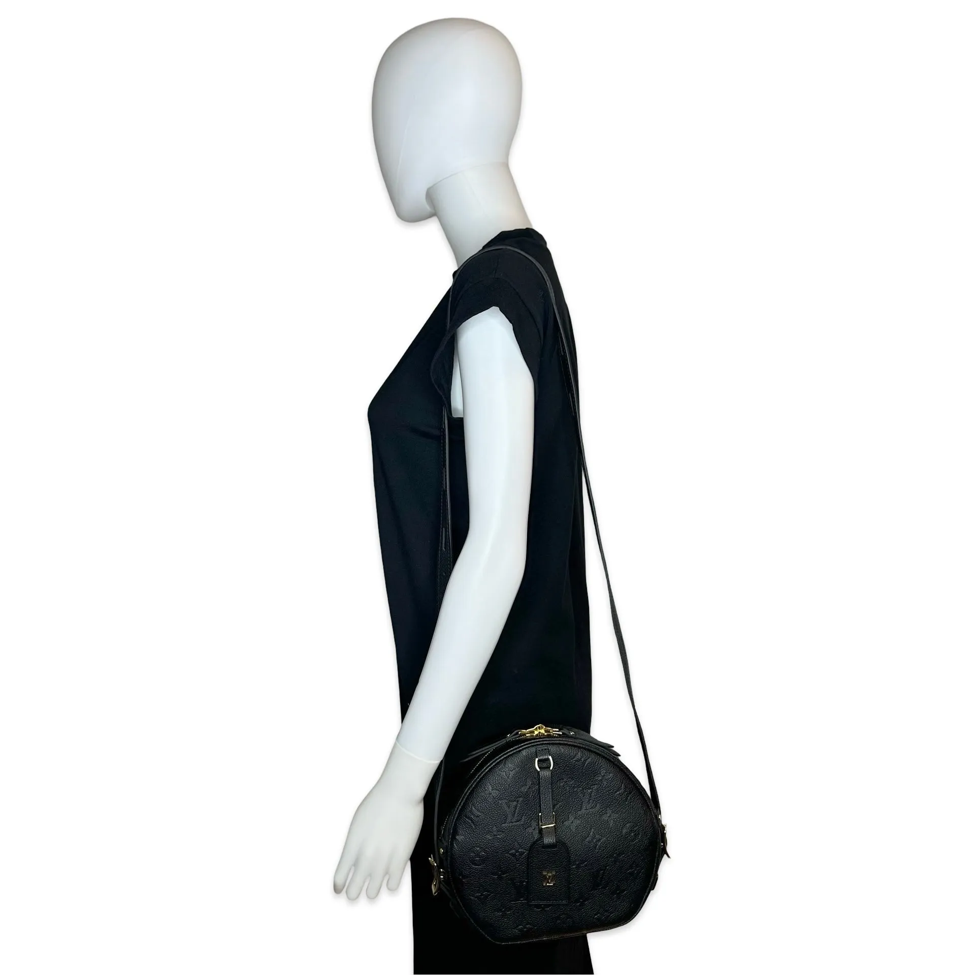 LOUIS VUITTON: Monogram Empreinte Boite Chapeau Souple MM