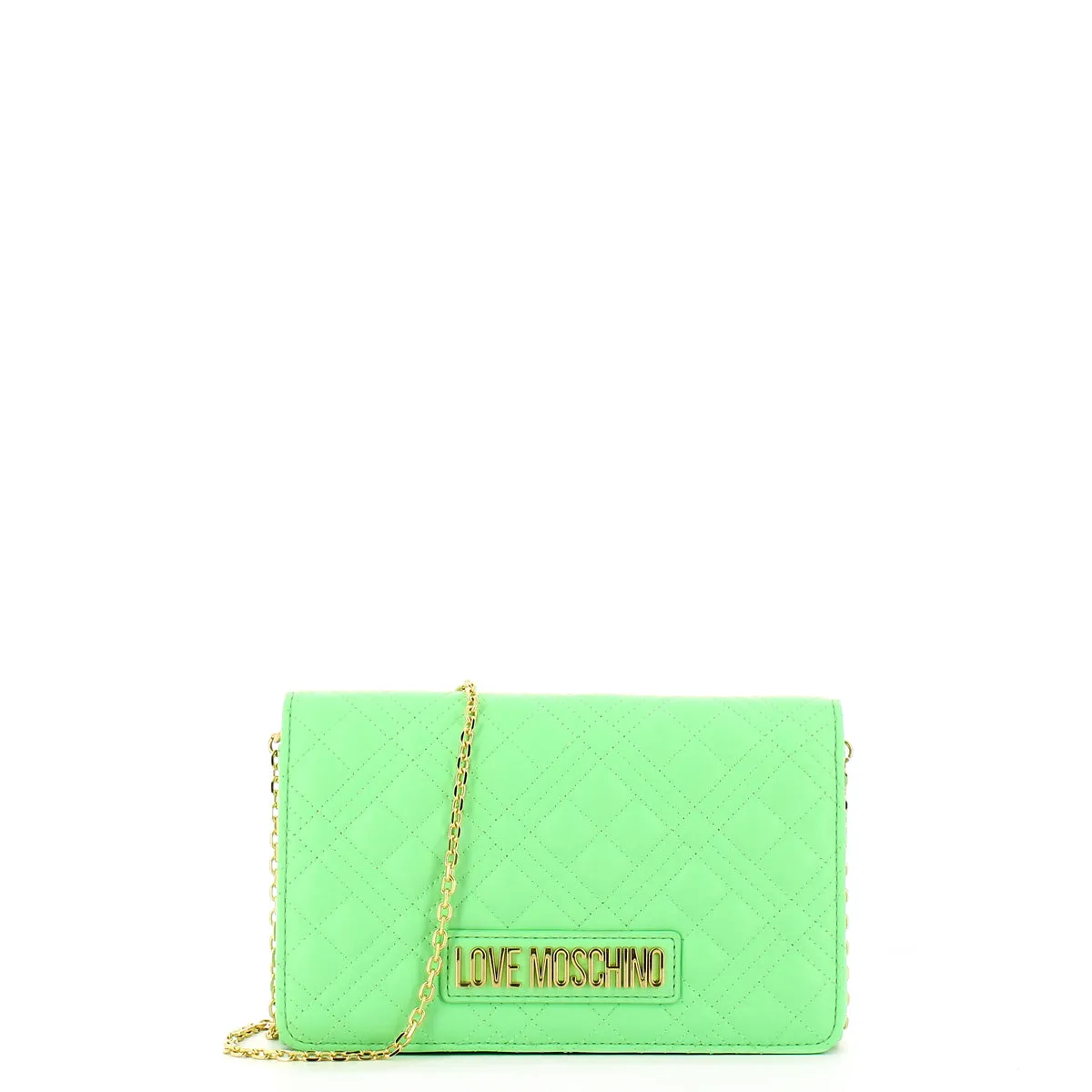 Love Moschino - Clutch Shiny Quilted Menta - JC4079PP1I - MENTA