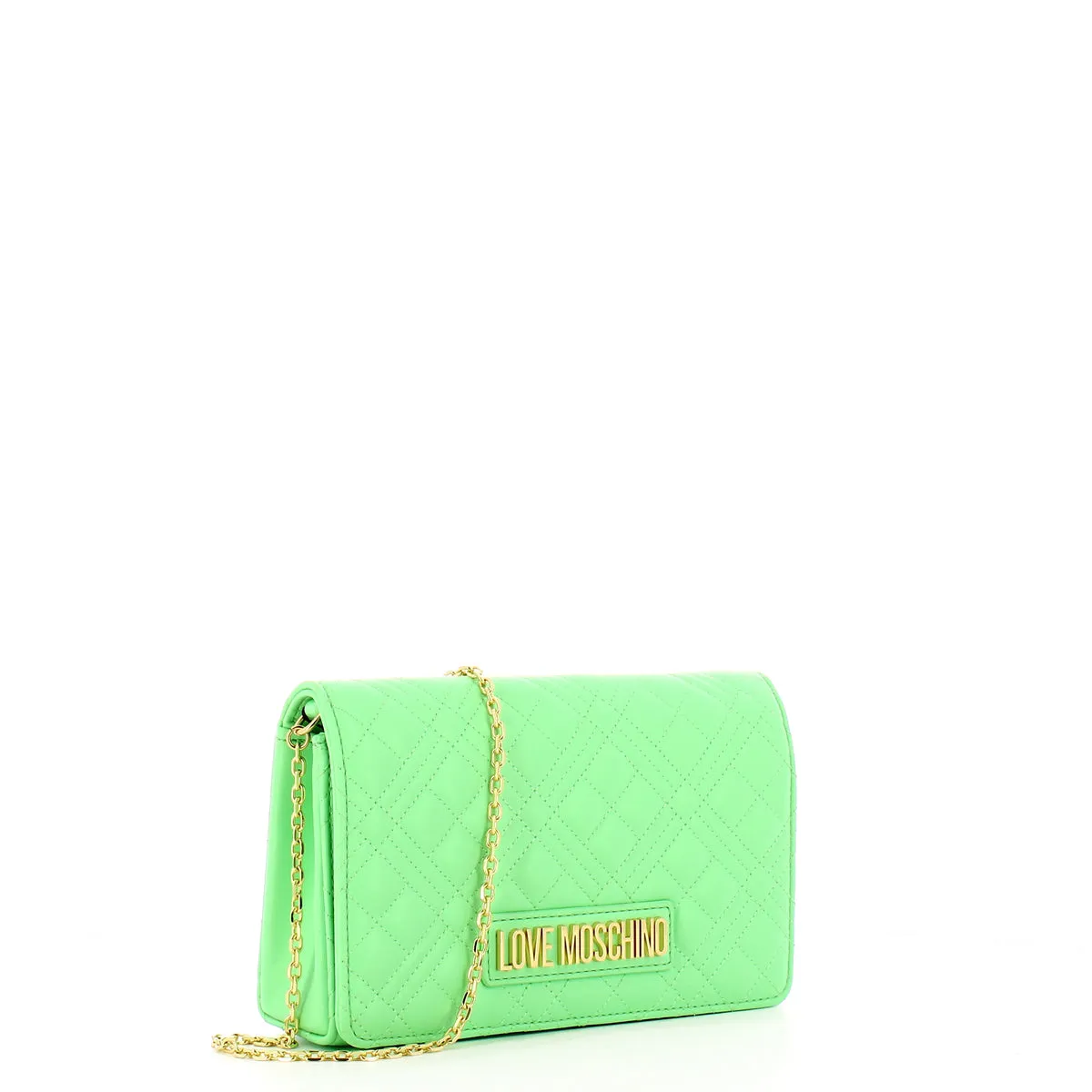 Love Moschino - Clutch Shiny Quilted Menta - JC4079PP1I - MENTA