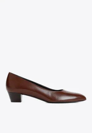 Luisa 35 Leather Pumps