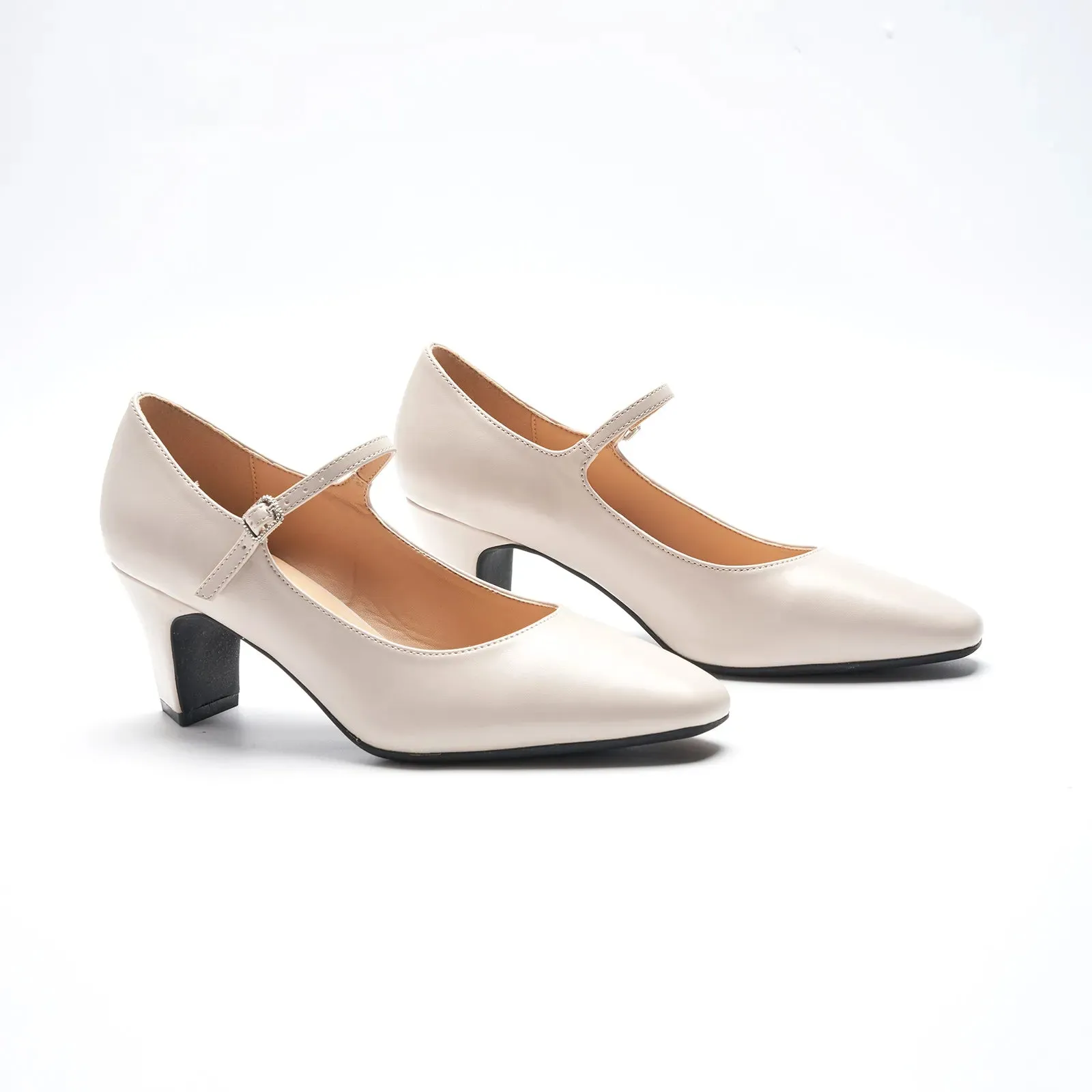 Mary Jane Block Heel Pumps (Jessica)