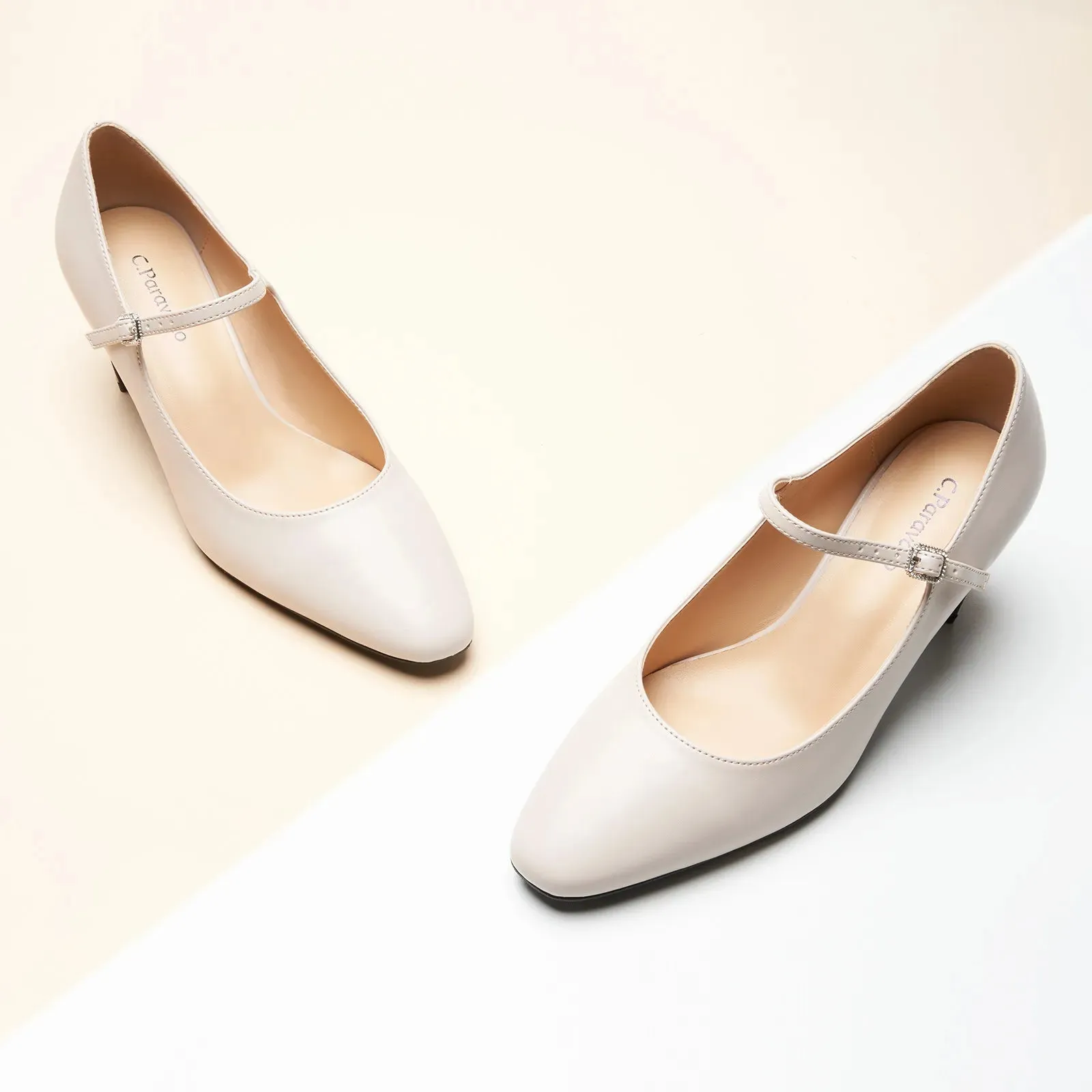 Mary Jane Block Heel Pumps (Jessica)