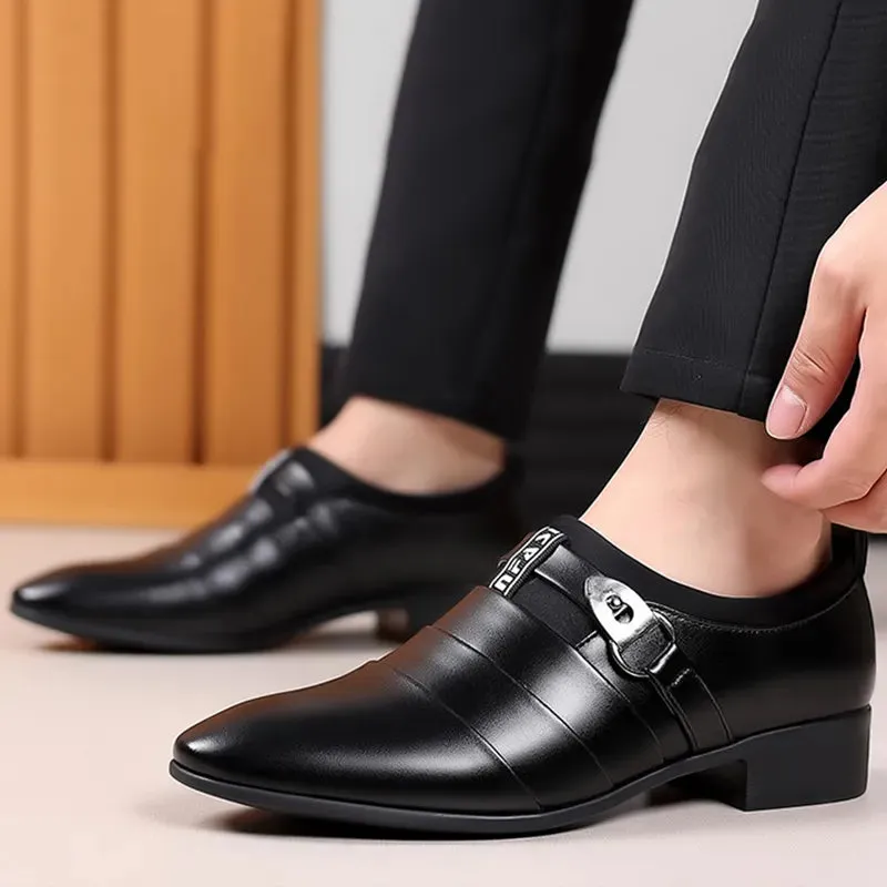 Men Slip on Pointed Toe Formal Wedding Party Office Dress Shoes