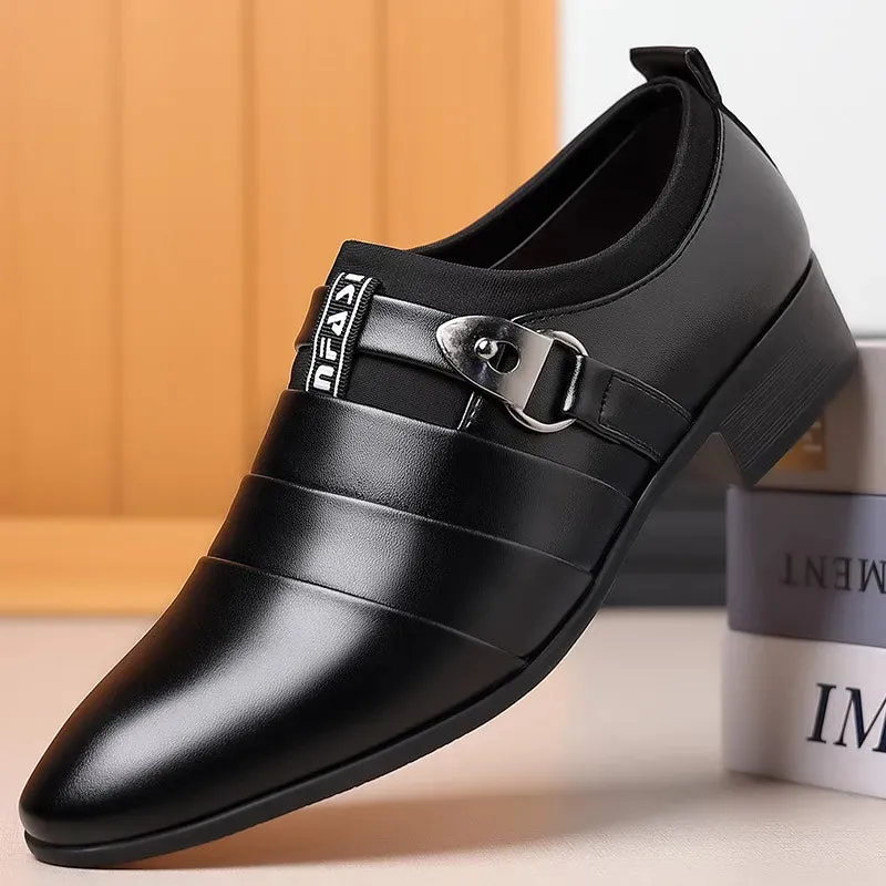 Men Slip on Pointed Toe Formal Wedding Party Office Dress Shoes