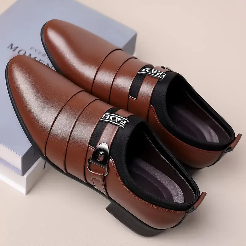 Men Slip on Pointed Toe Formal Wedding Party Office Dress Shoes
